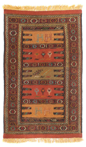 Kelim Teppich - Oriental - 173 x 100 cm - mehrfarbig