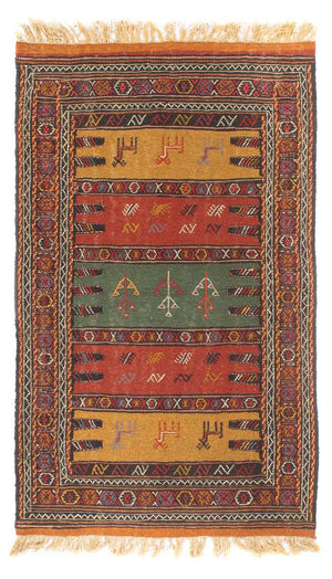 Kelim Teppich - Oriental - 170 x 100 cm - mehrfarbig