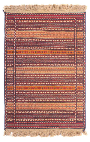 Kelim Teppich - Oriental - 122 x 78 cm - mehrfarbig