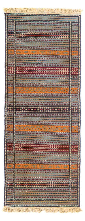 Läufer Kelim - Oriental - 200 x 70 cm - mehrfarbig
