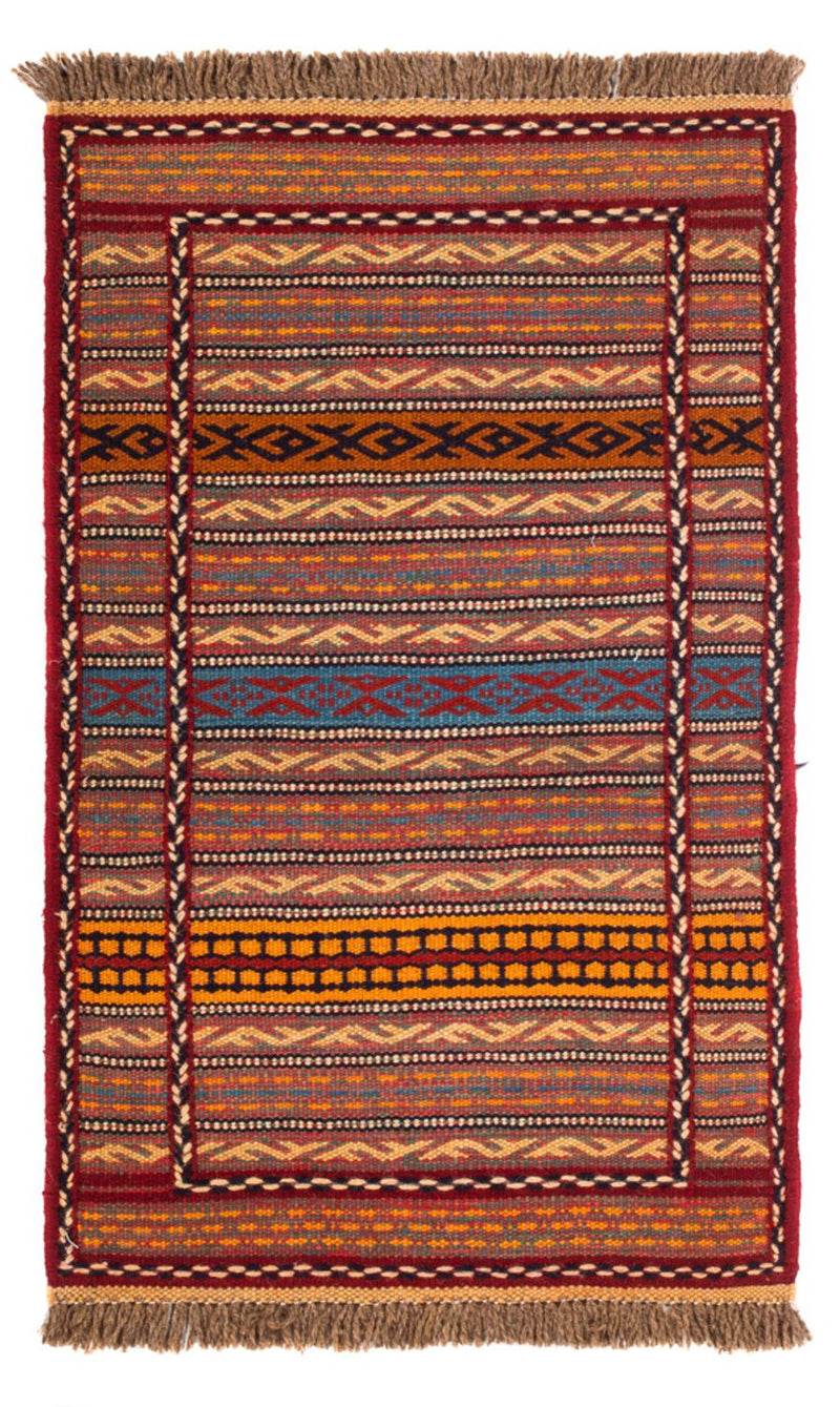 Kelim Teppich - Oriental - 90 x 60 cm - mehrfarbig