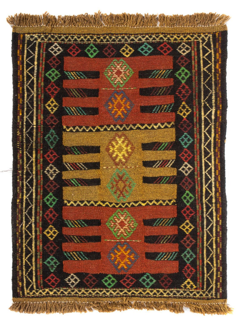 Kelim Teppich - Oriental - 90 x 60 cm - mehrfarbig