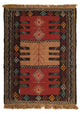 Kelim Teppich - Oriental - 90 x 60 cm - mehrfarbig