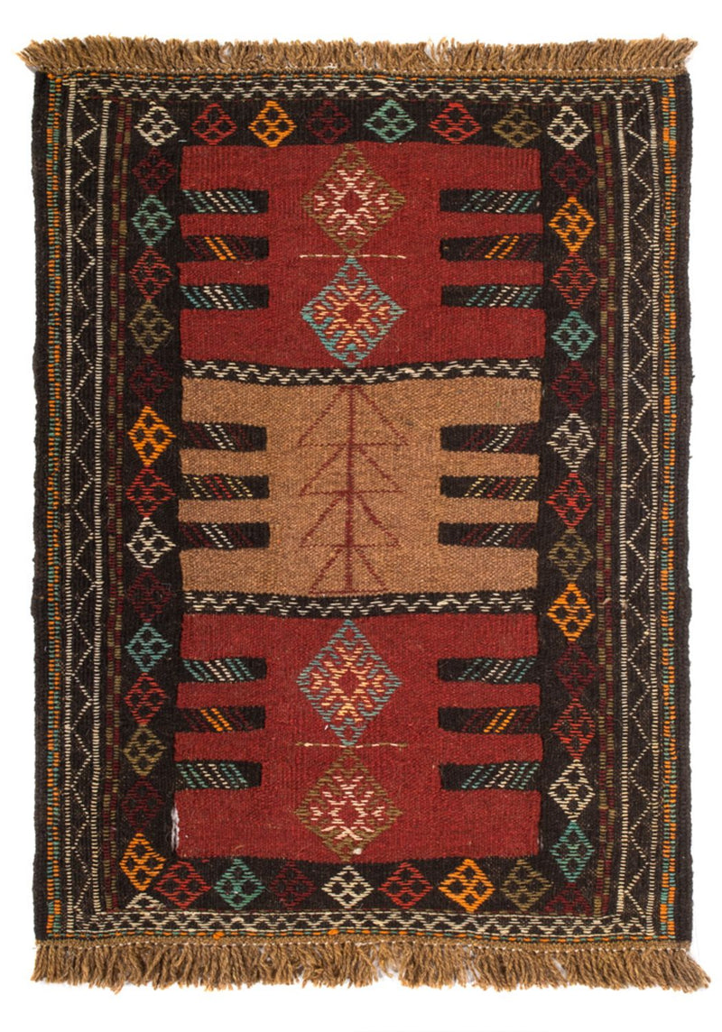 Kelim Teppich - Oriental - 90 x 60 cm - mehrfarbig