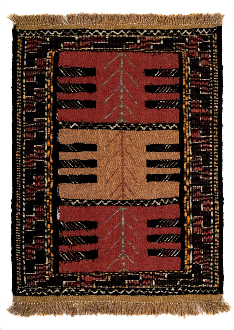 Kelim Teppich - Oriental - 90 x 60 cm - mehrfarbig
