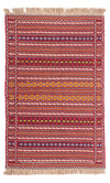 Kelim Senneh Teppich 80x120cm - Rechteckig / Mehrfarbig / 80 x 120 cm Rechteckig