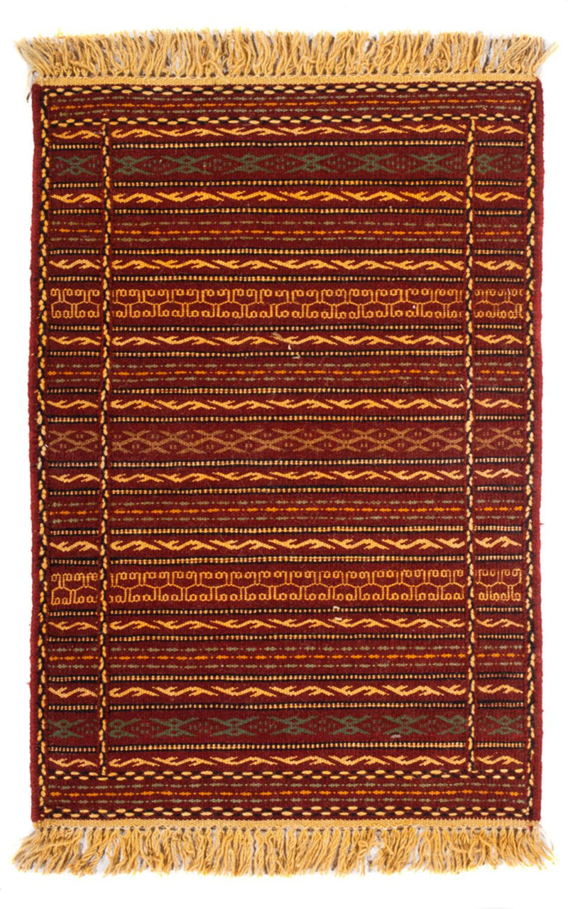 Kelim Teppich - Oriental - 90 x 60 cm - mehrfarbig