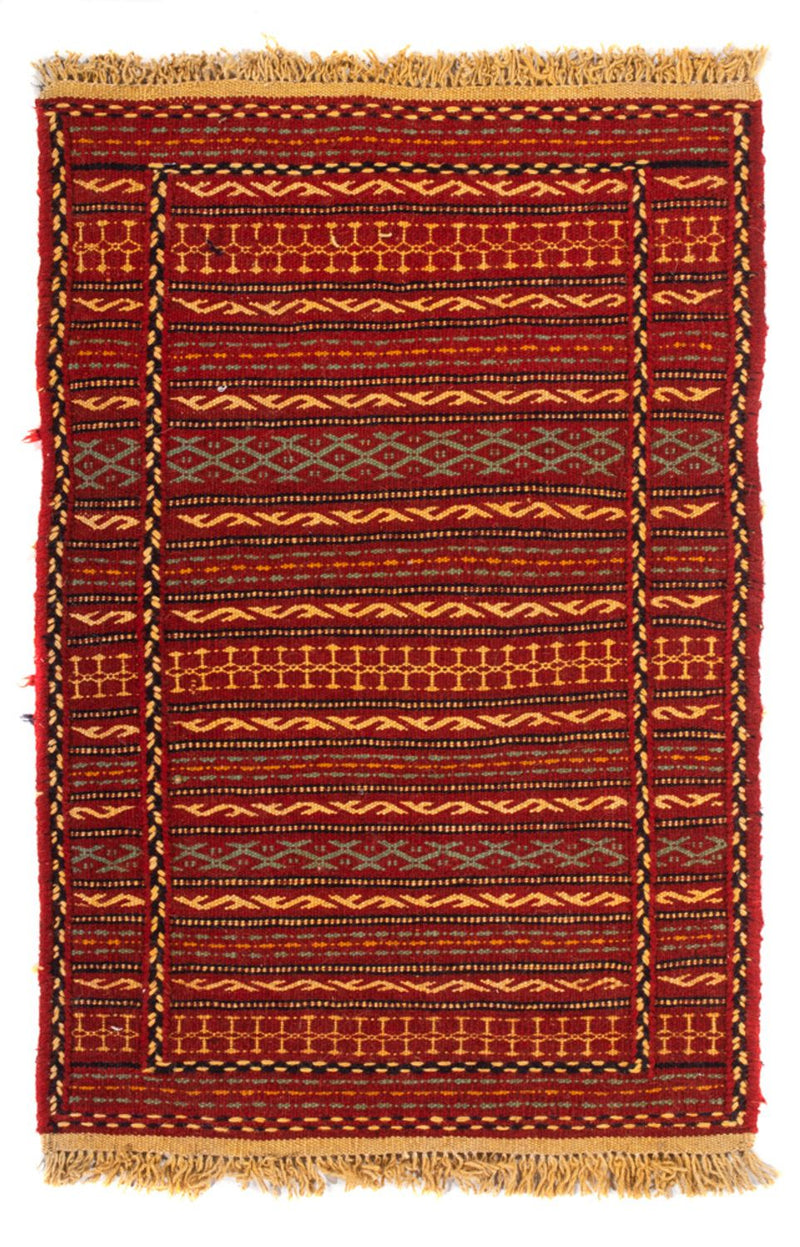 Kelim Teppich - Oriental - 90 x 60 cm - mehrfarbig