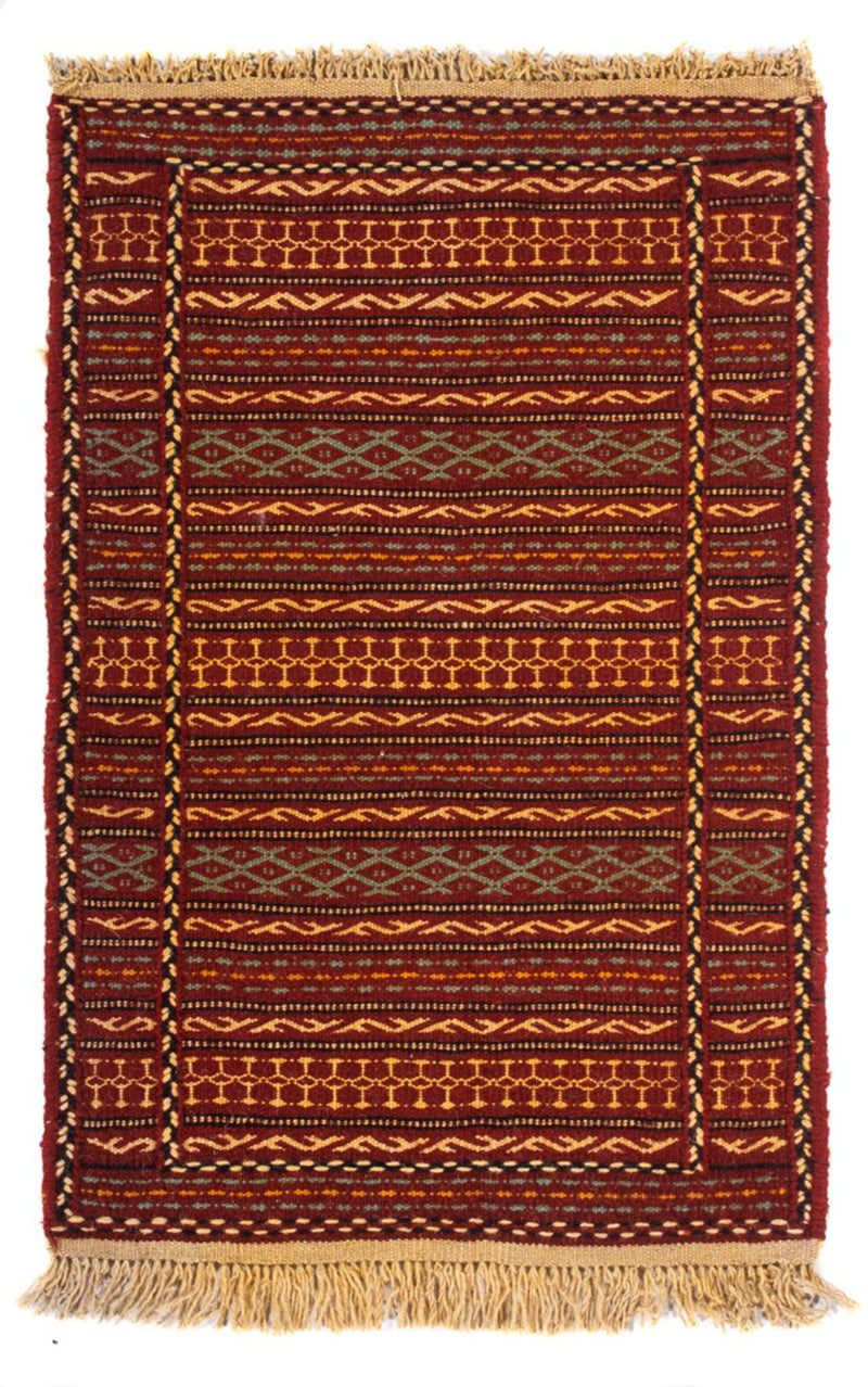 Kelim Teppich - Oriental - 90 x 60 cm - mehrfarbig