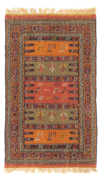 Kelim Teppich - Oriental - 170 x 100 cm - mehrfarbig