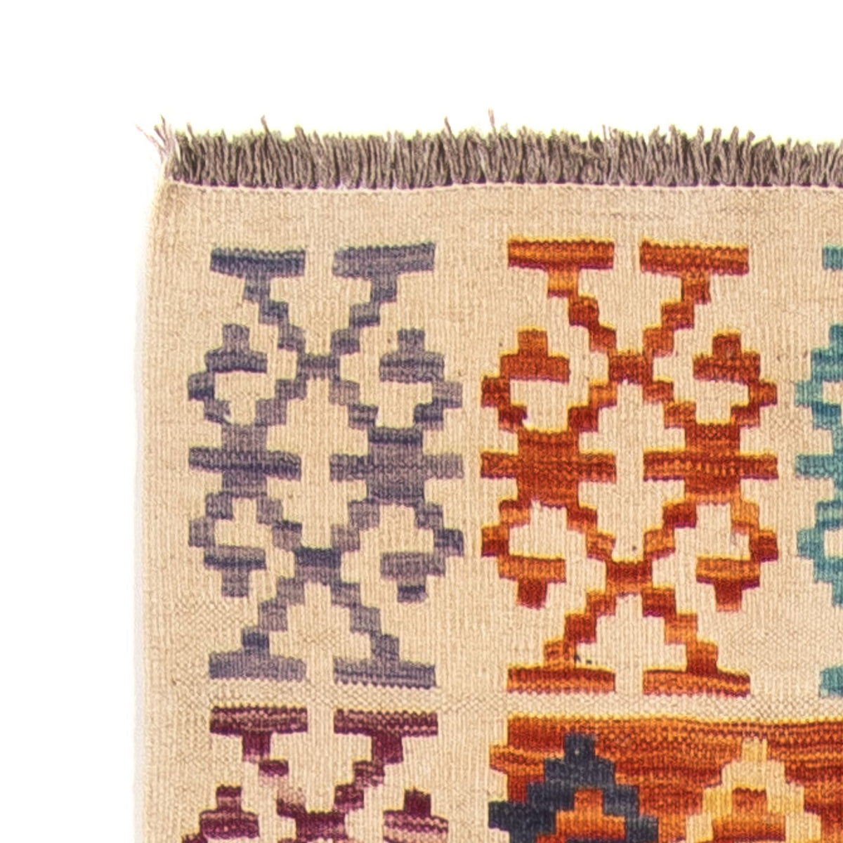 Läufer Kelim - Splash - 302 x 83 cm - mehrfarbig