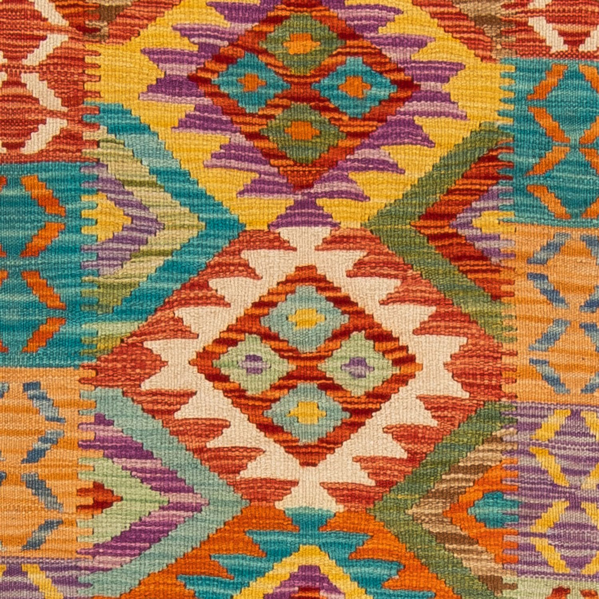 Läufer Kelim - Splash - 210 x 83 cm - mehrfarbig