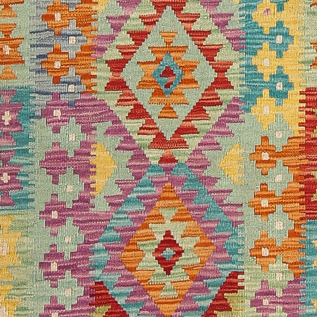 Läufer Kelim - Splash - 309 x 84 cm - mehrfarbig