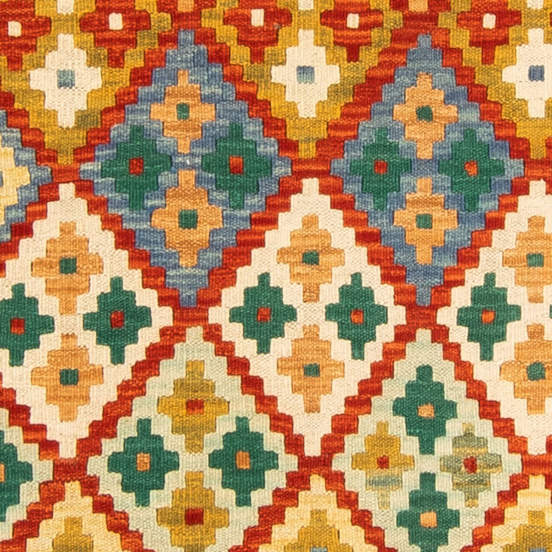 Läufer Kelim - Splash - 297 x 80 cm - mehrfarbig