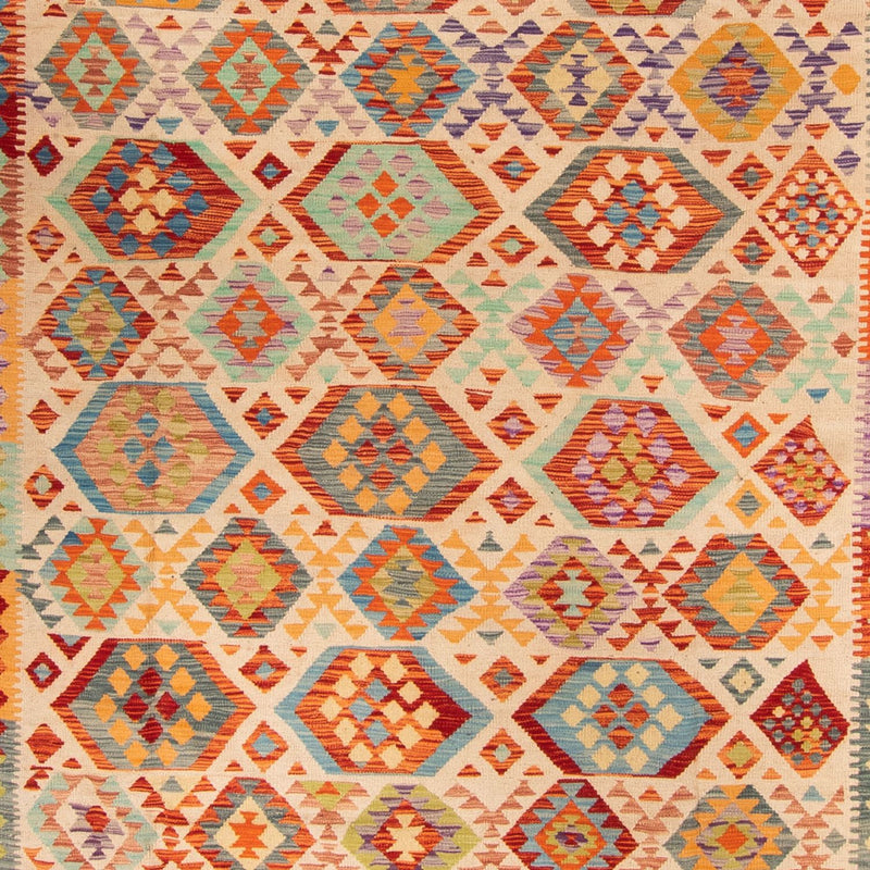 Kelim Teppich - Splash - 401 x 303 cm - mehrfarbig