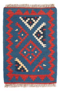 Kelim Teppich - Oriental - 60 x 40 cm - blau