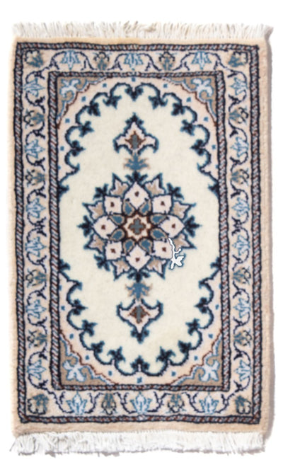 Nain - 12La Teppich 40x60cm - Perserteppich - creme