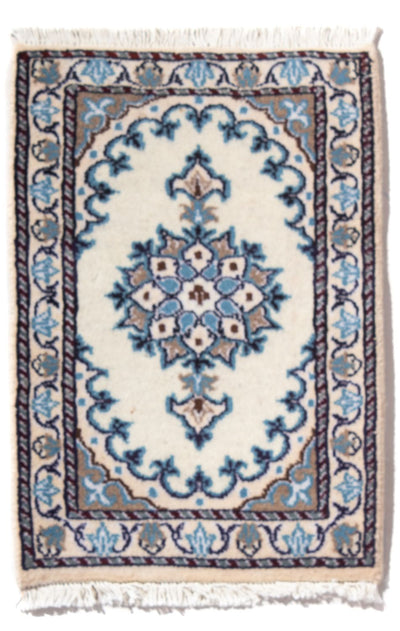 Nain - 12La Teppich 40x60cm - Perserteppich - creme