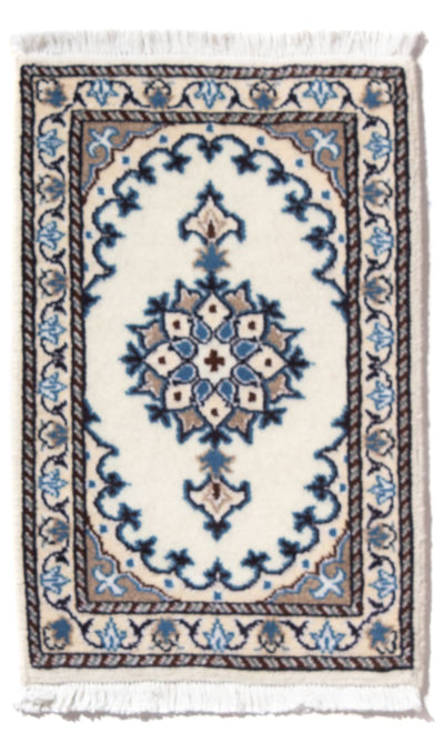 Nain - 12La Teppich 40x60cm - Perserteppich - creme