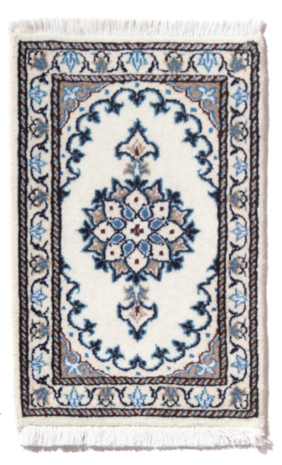 Nain - 12La Teppich 40x60cm - Perserteppich - hellblau