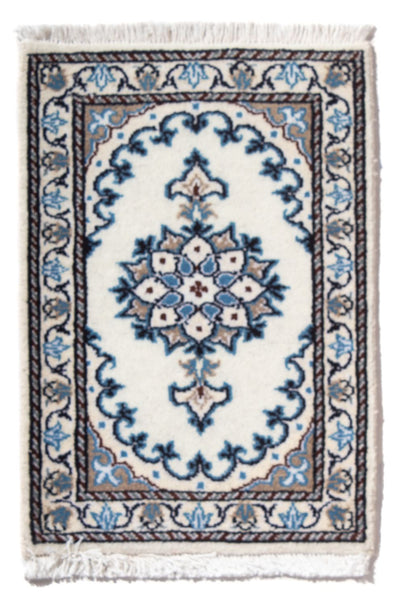 Nain - 12La Teppich 40x60cm - Perserteppich - hellblau