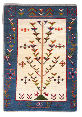 Gabbeh Teppich - Perser - 92 x 63 cm - mehrfarbig