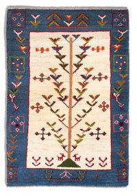 Gabbeh Teppich - Perser - 92 x 63 cm - mehrfarbig