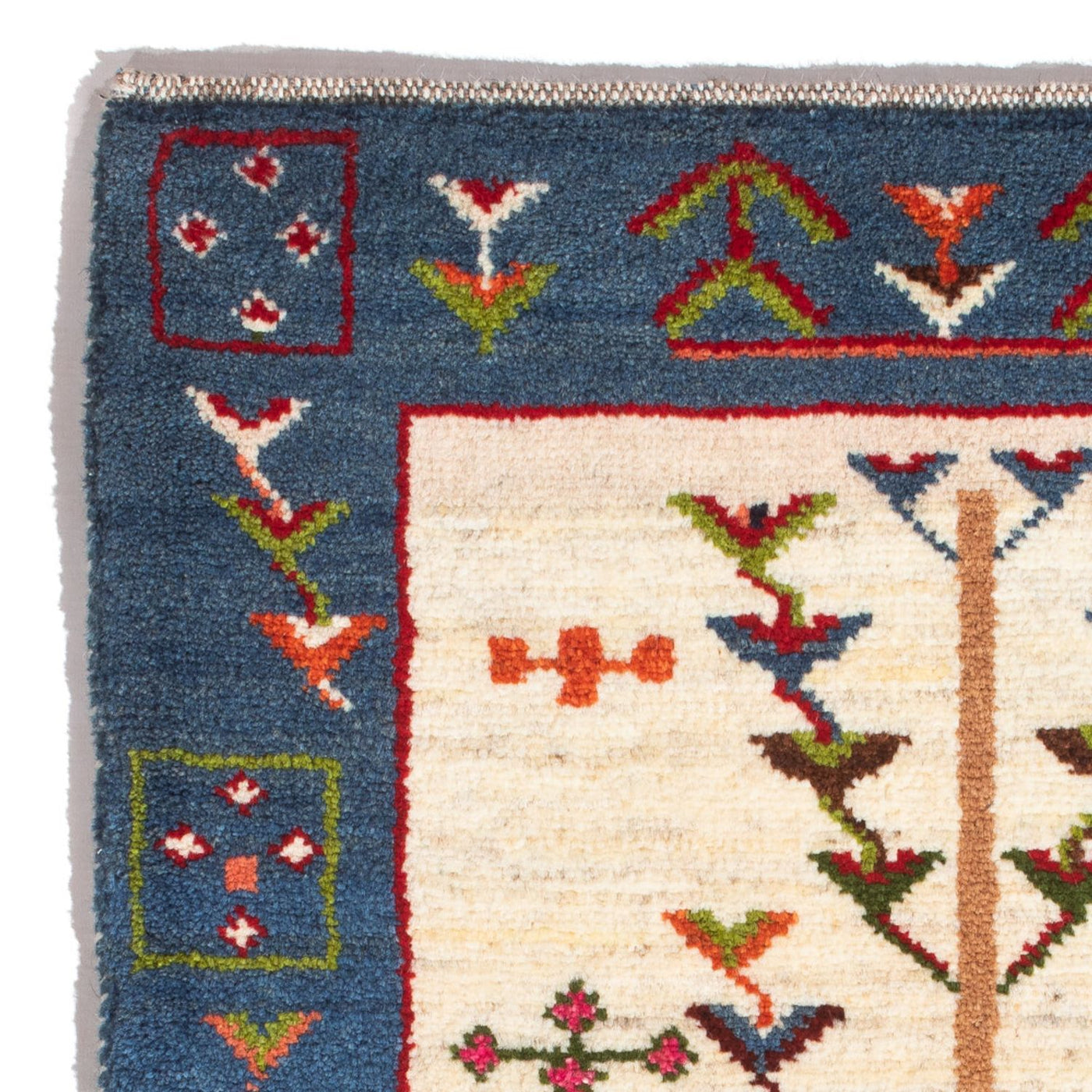 Gabbeh Persisch Teppich 92x63cm - Perserteppich Wollteppich