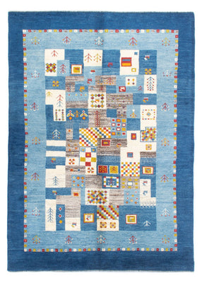 Gabbeh Teppich - Perser - 204 x 151 cm - blau
