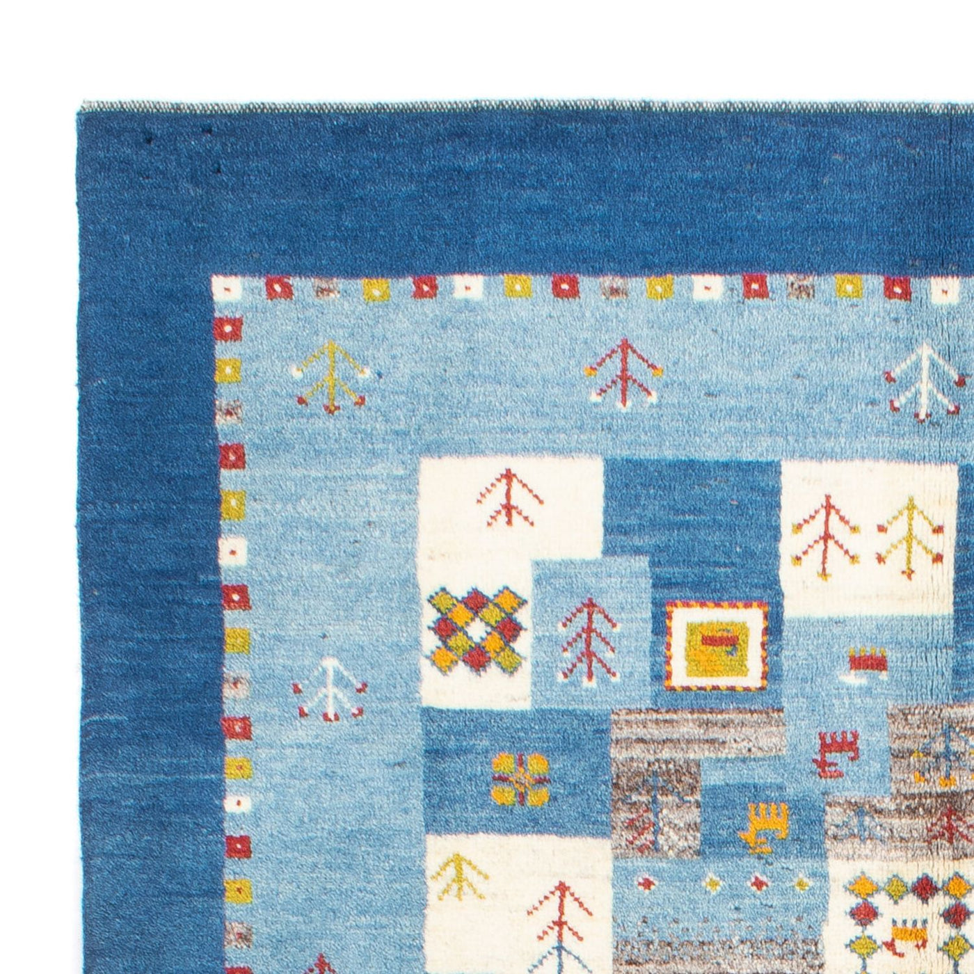 Gabbeh Persisch Teppich 204x151cm - Perserteppich Wollteppich