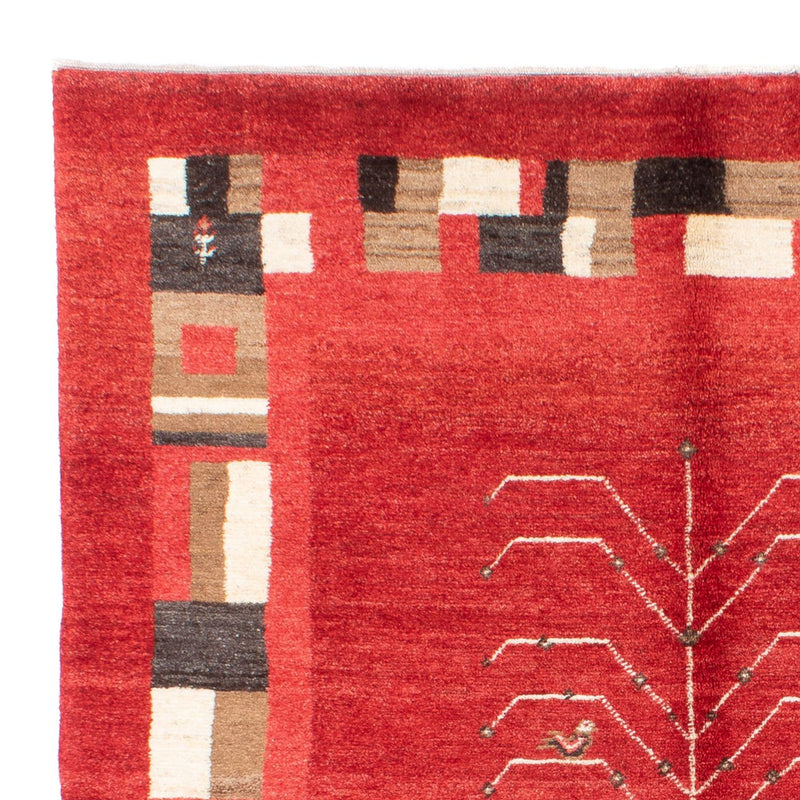 Gabbeh Teppich - Perser - 191 x 147 cm - rot