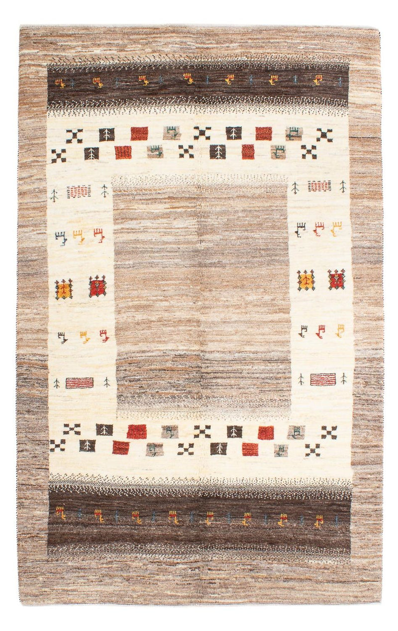 Gabbeh Teppich - Loribaft Perser - 186 x 117 cm - natur