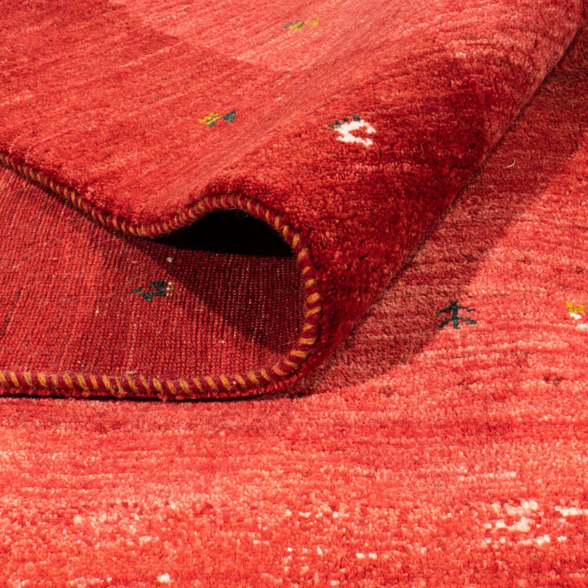 Gabbeh Teppich - Loribaft Perser - 347 x 257 cm - rot