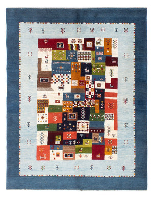 Gabbeh Teppich - Perser - 197 x 156 cm - blau