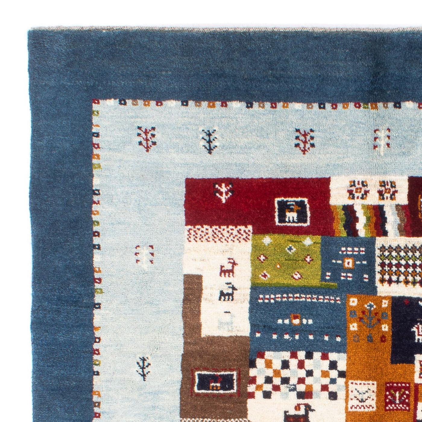 Gabbeh Persisch Teppich 197x156cm - Perserteppich Wollteppich
