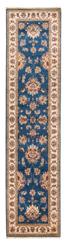 Ziegler Teppich 81x308cm - Orientteppich - Läufer / Blau / 81 x 308 cm Läufer