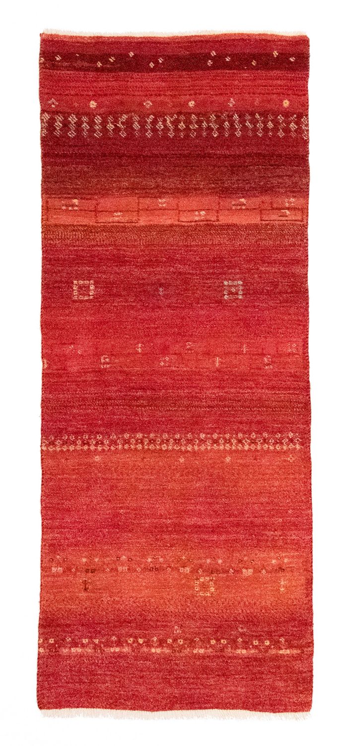 Gabbeh Teppich - Perser 215 x 75 cm - rot