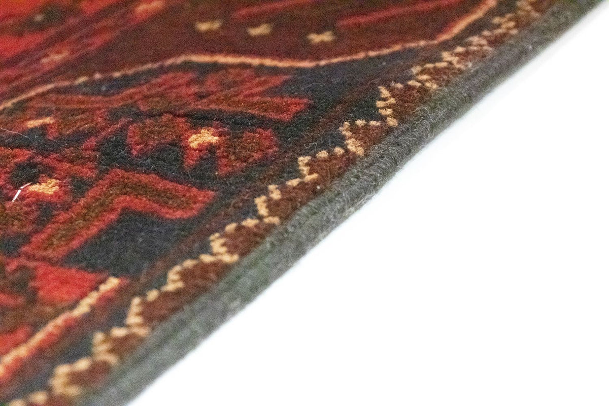 Afghan Teppich - Kunduz 295 x 75 cm - rot