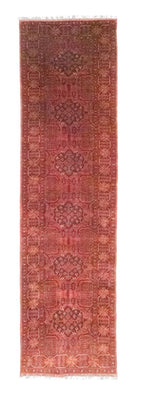 Afghan Teppich - Kunduz 390 x 82 cm - rot