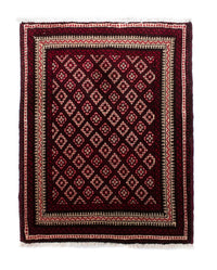 Belutsch Teppich 83 x 68 cm - rot
