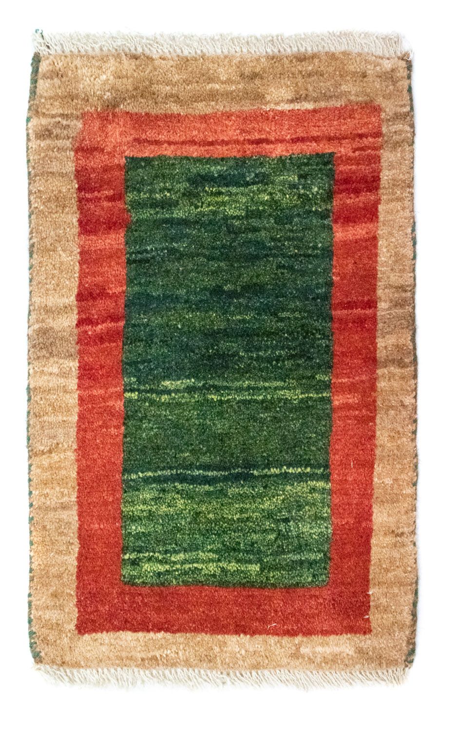 Gabbeh Teppich - Perser 60 x 40 cm - grün
