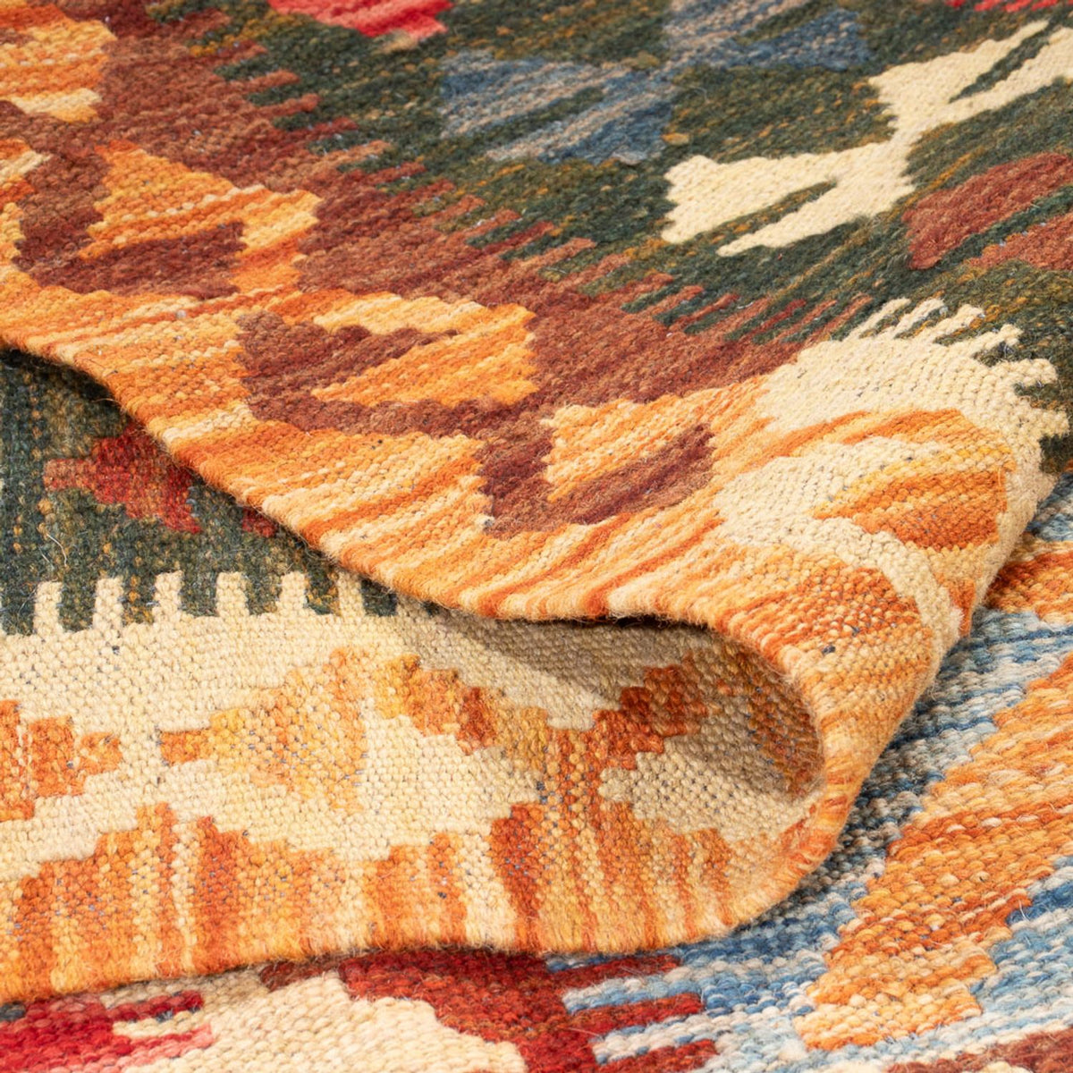 Kelim Teppich - Splash - 204 x 158 cm - mehrfarbig