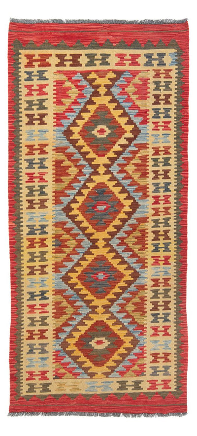 Kelim Maimene Teppich 94x201cm - Wollteppich