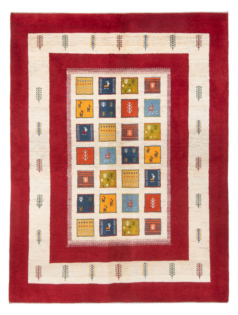 Gabbeh Teppich - Perser - 204 x 157 cm - mehrfarbig