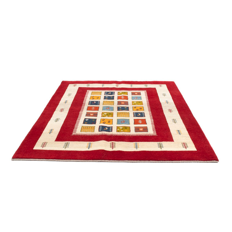 Gabbeh Teppich - Perser - 204 x 157 cm - mehrfarbig