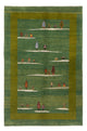 Gabbeh Teppich - Perser - 183 x 120 cm - grün