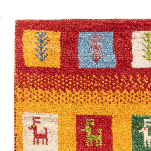 Gabbeh Teppich - Perser - 87 x 61 cm - mehrfarbig