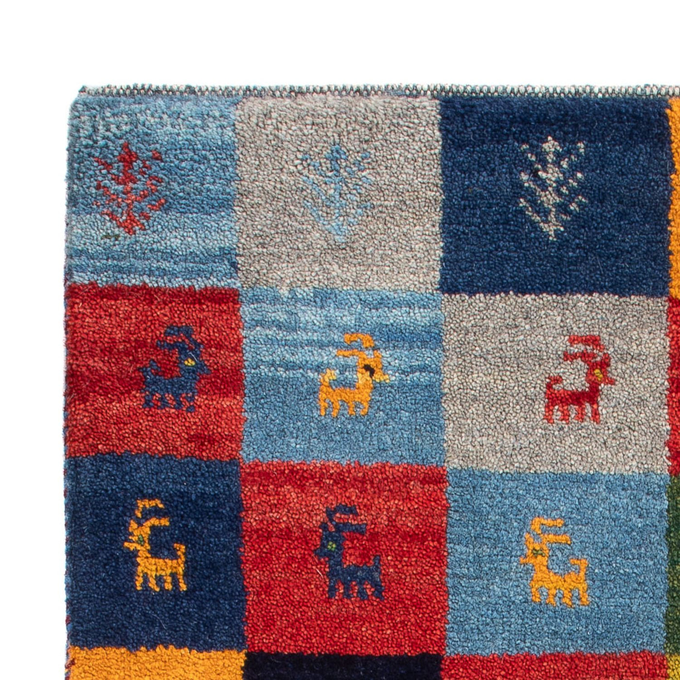 Gabbeh Teppich - Perser - 90 x 63 cm - mehrfarbig
