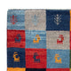 Gabbeh Teppich - Perser - 90 x 63 cm - mehrfarbig