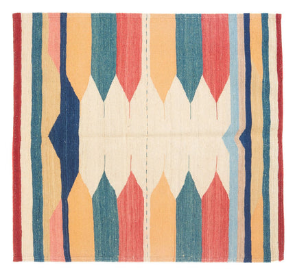 Kelim Teppich - Oriental quadratisch  - 129 x 125 cm - minzgrün